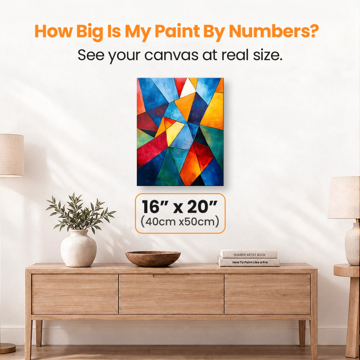 Geometric Shatter - Number Artist Paint by Numbers Kits