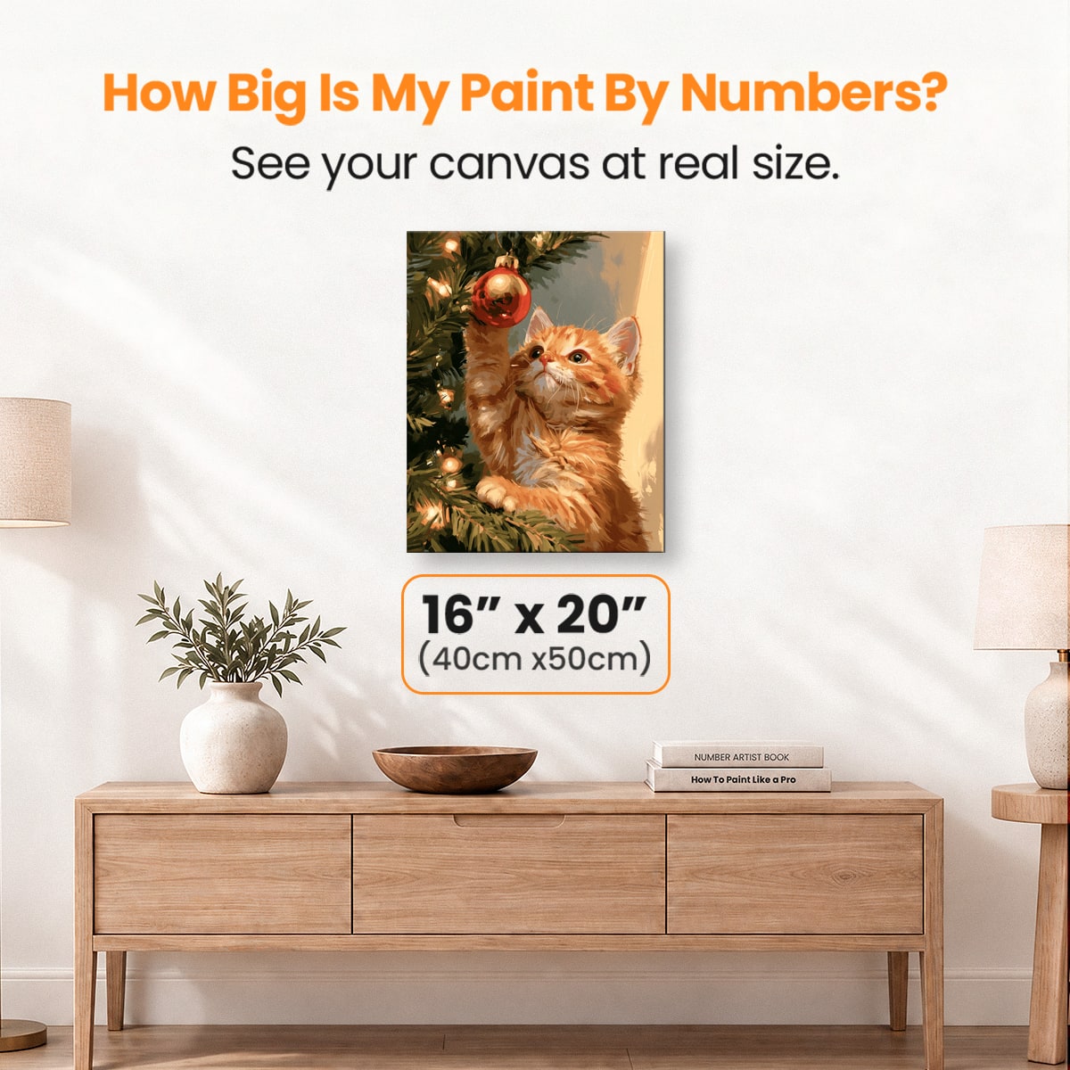 Curious Cat Christmas - Number Artist Paint by Numbers Kits