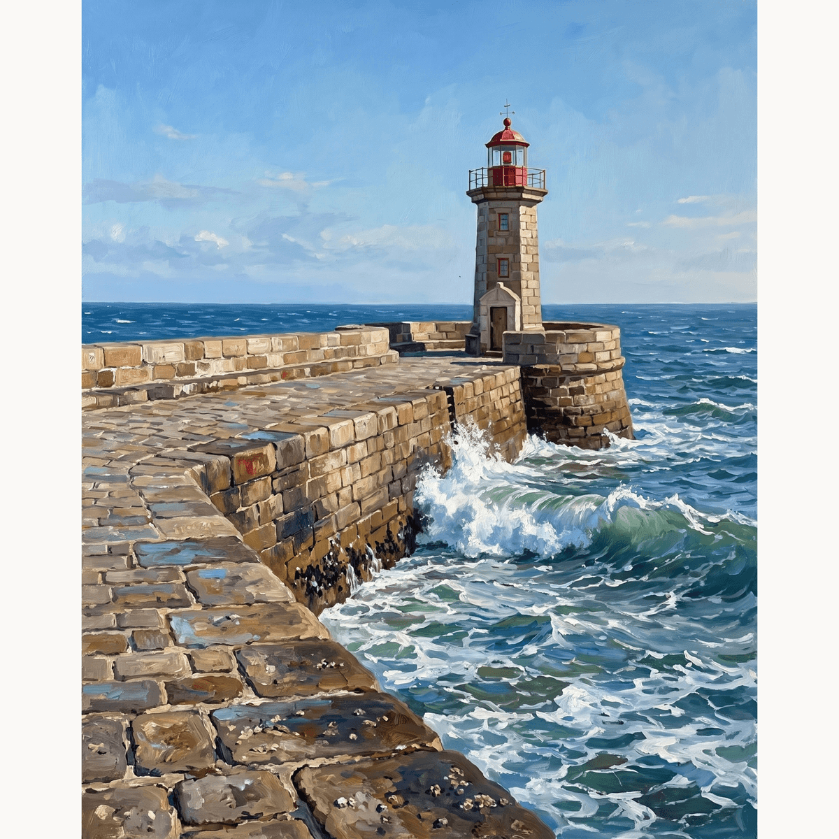 Lighthouse Pier - Number Artist Paint by Numbers Kits
