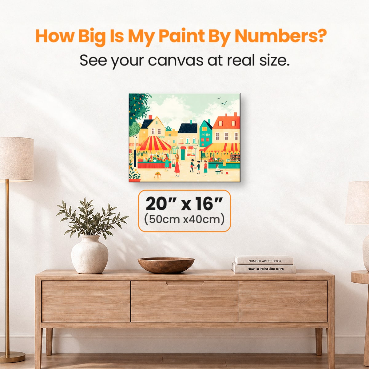 Street Market - Number Artist Paint by Numbers Kits