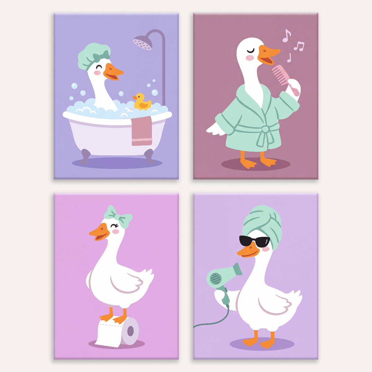 Goose Spa Day - Number Artist Paint by Numbers Kits