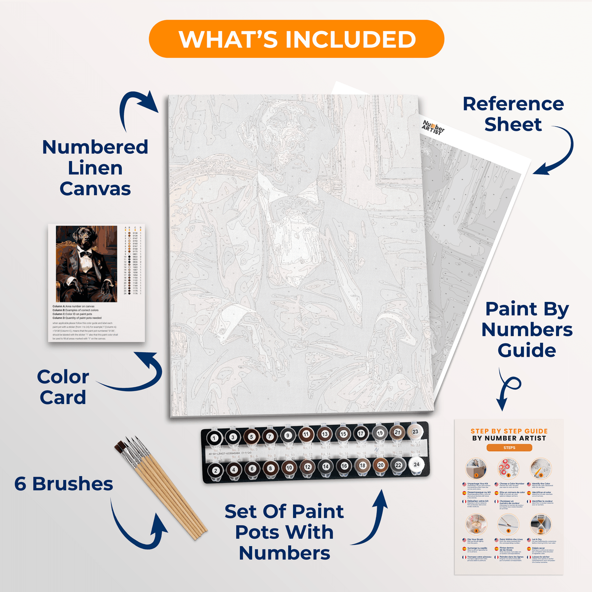 Labrador of Class - Number Artist Paint by Numbers Kits