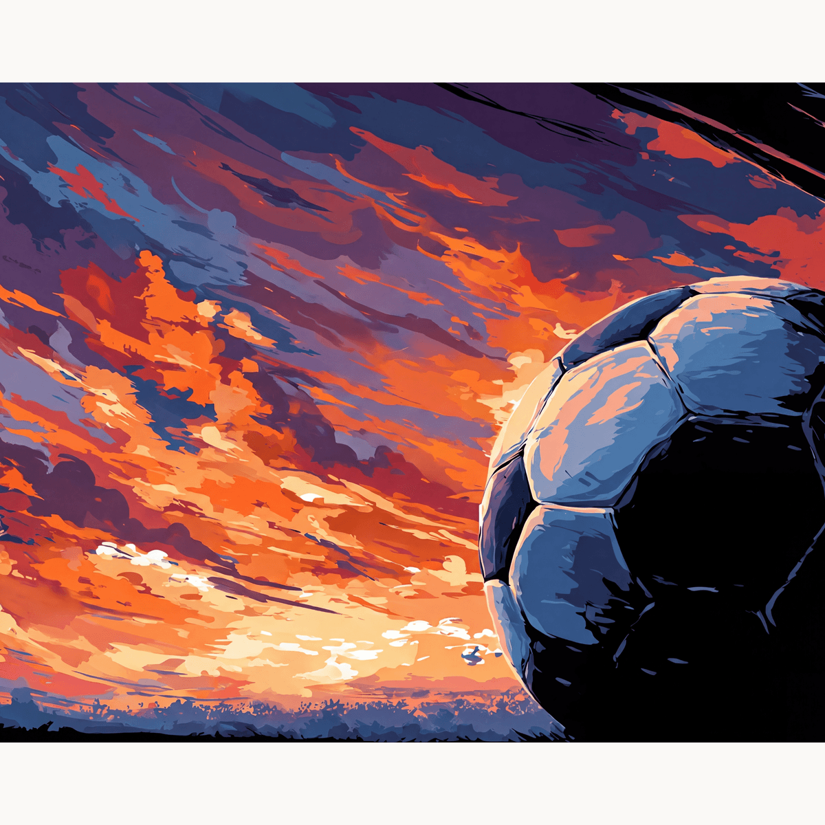 Striking Soccer Scenery - Number Artist Paint by Numbers Kits