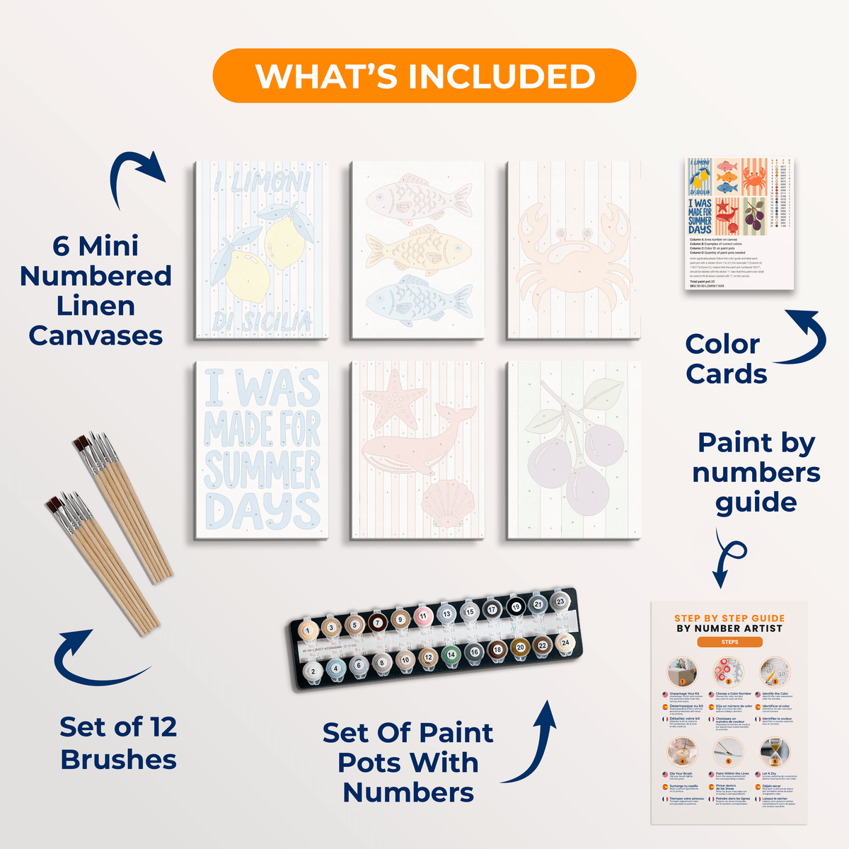 Made for Summer - Number Artist Paint by Numbers Kits