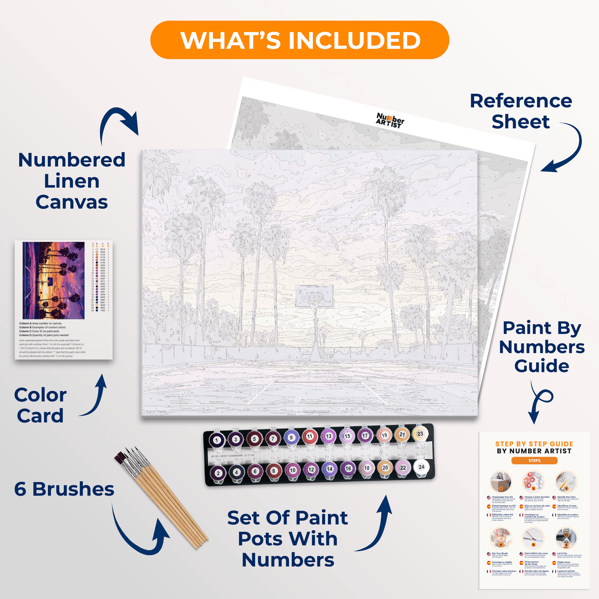 Florida Basketball - Number Artist Paint by Numbers Kits