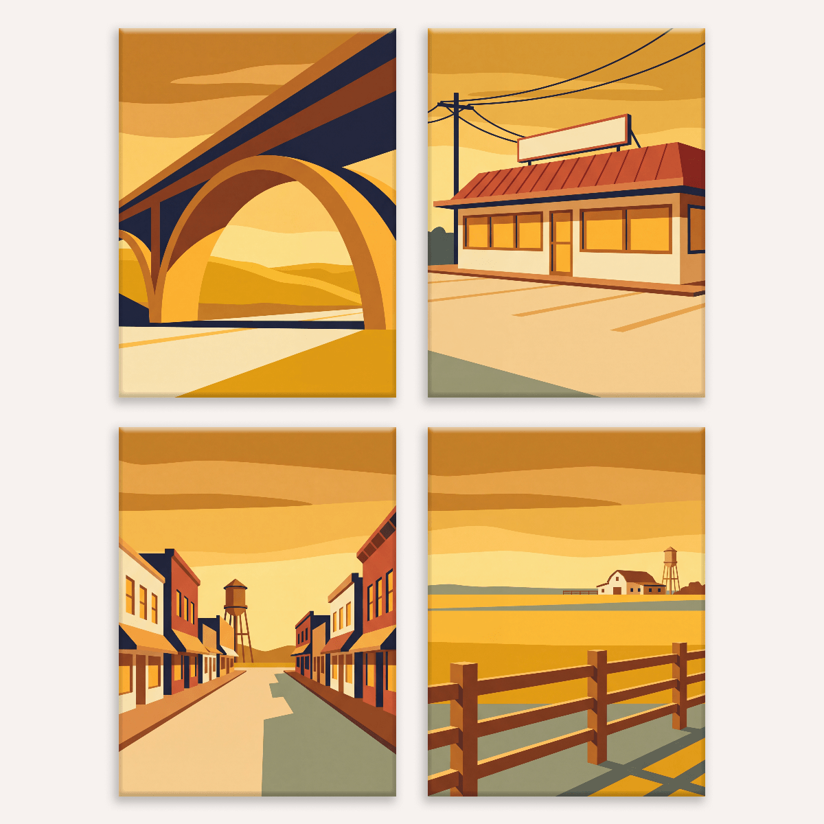 Main Street Memories - Number Artist Paint by Numbers Kits