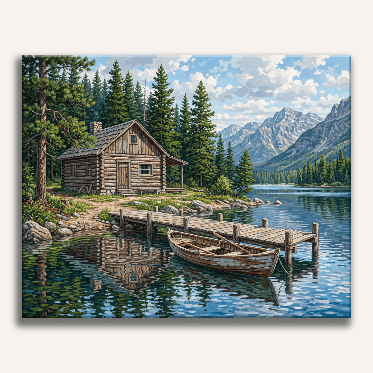 Dockside Cabin - Number Artist Paint by Numbers Kits