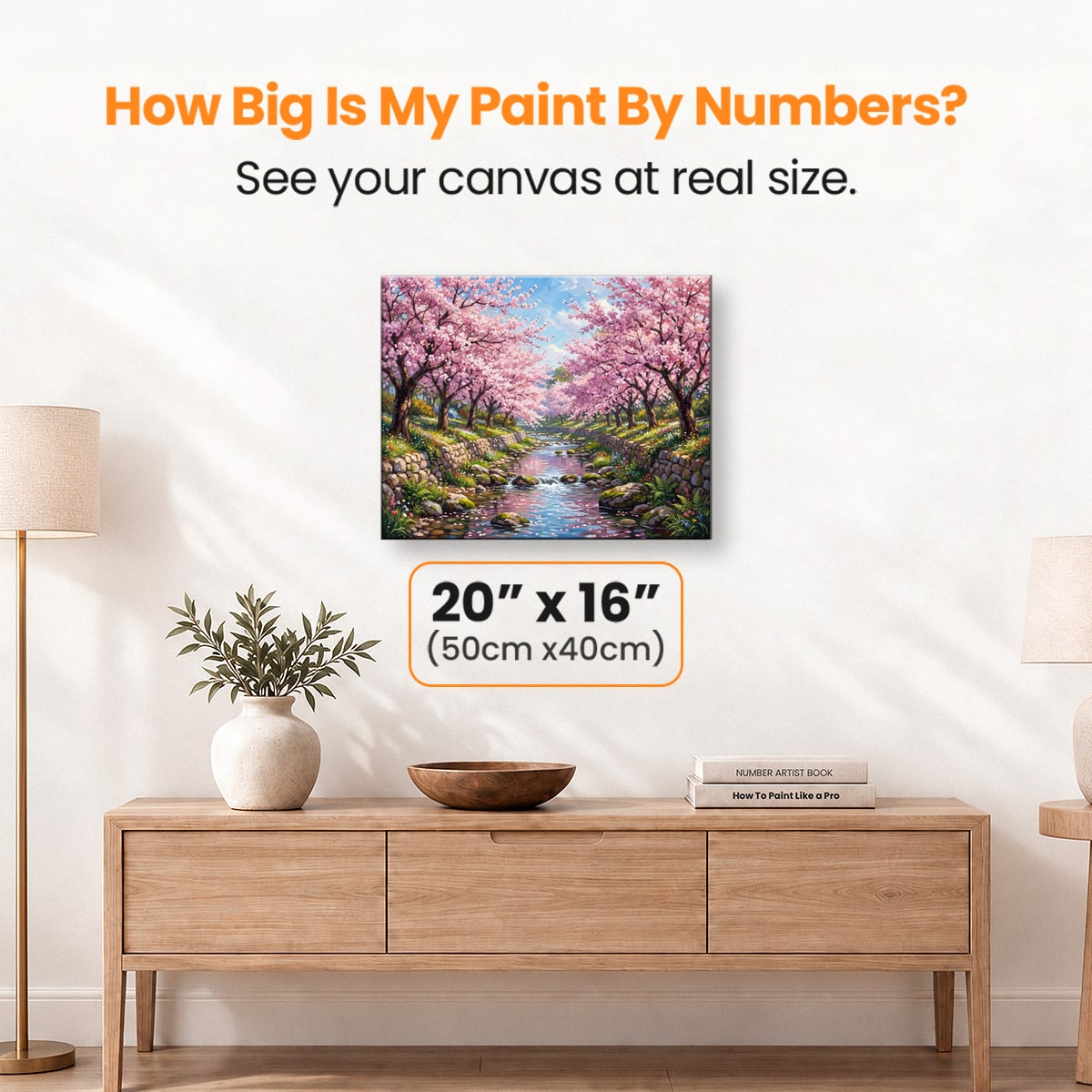 Blossom Stream - Number Artist Paint by Numbers Kits