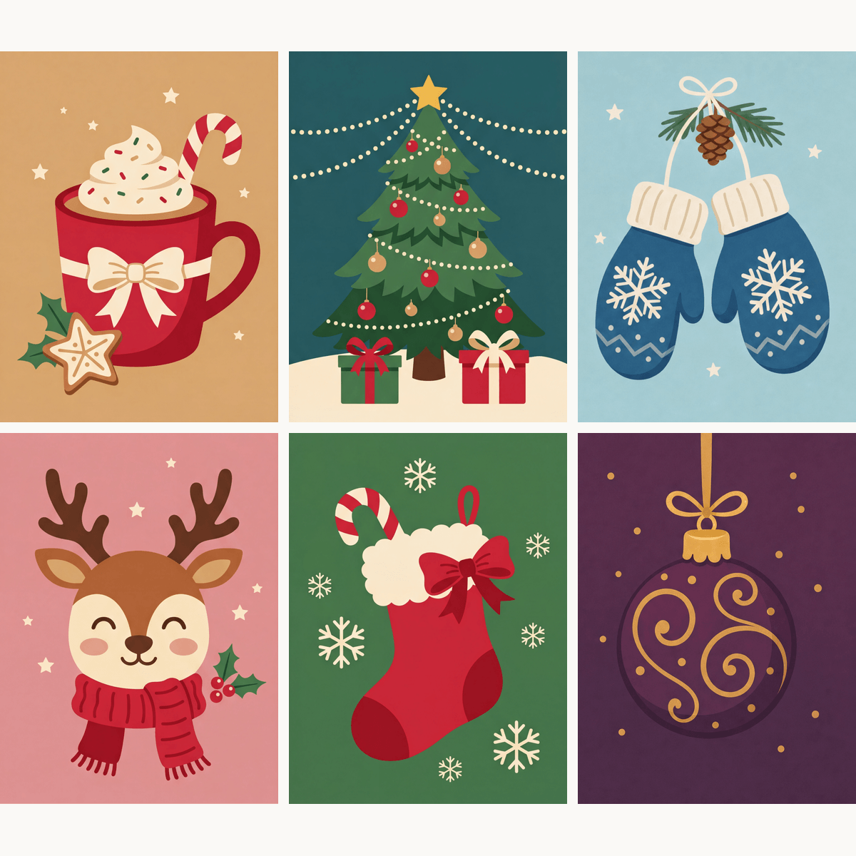 Christmas Cheer - Number Artist Paint by Numbers Kits