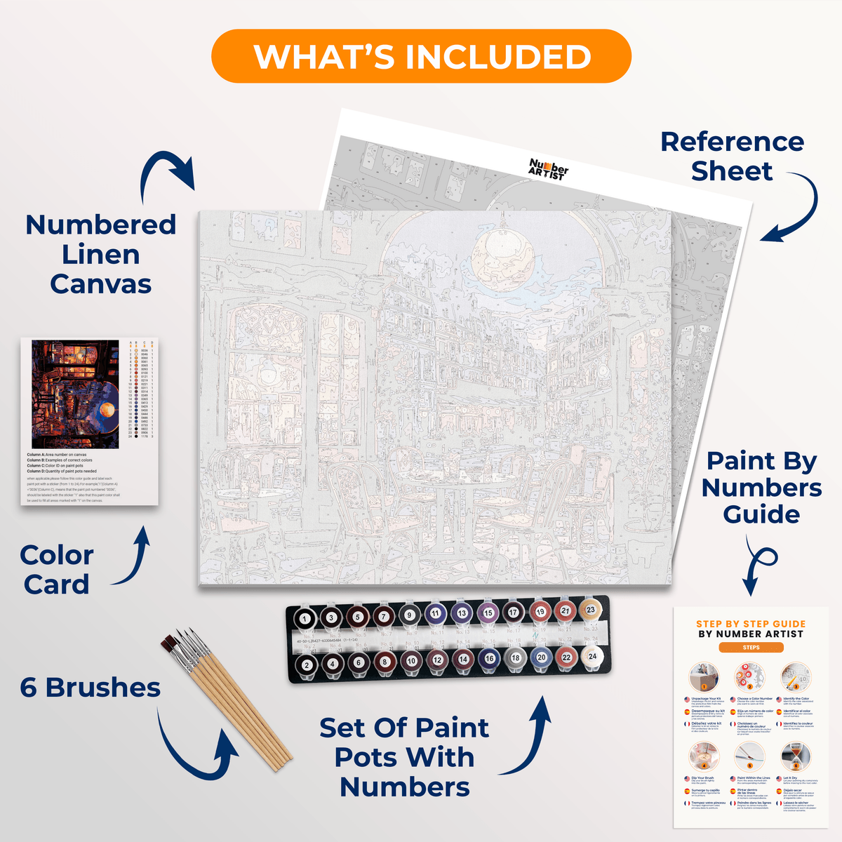Parisian Moonlight Serenade - Number Artist Paint By Numbers Kits
