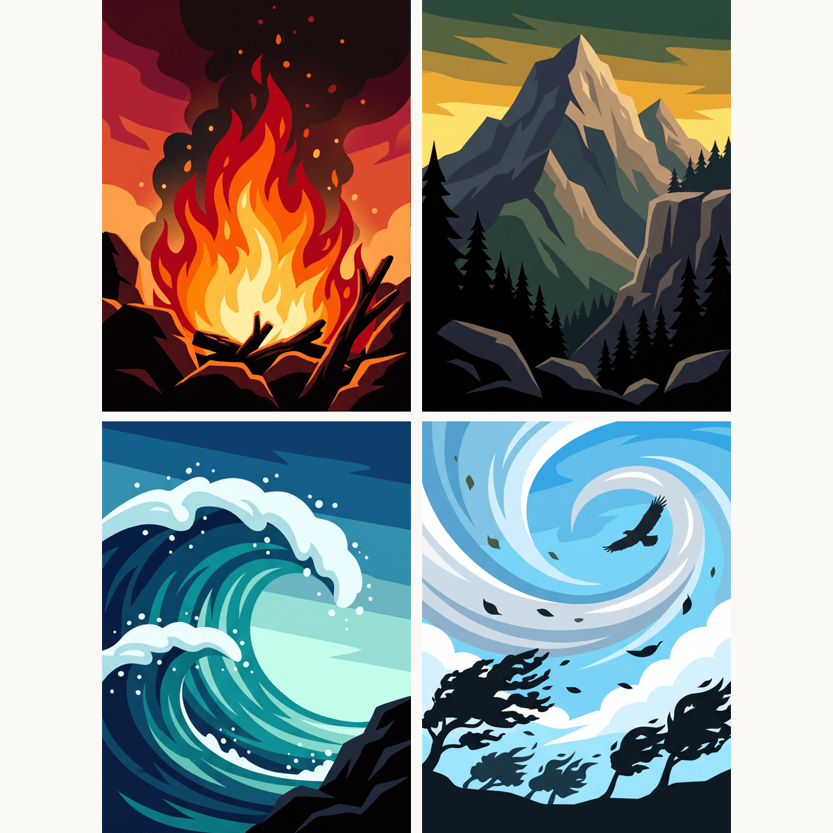 The Four Elements - Number Artist Paint by Numbers Kits