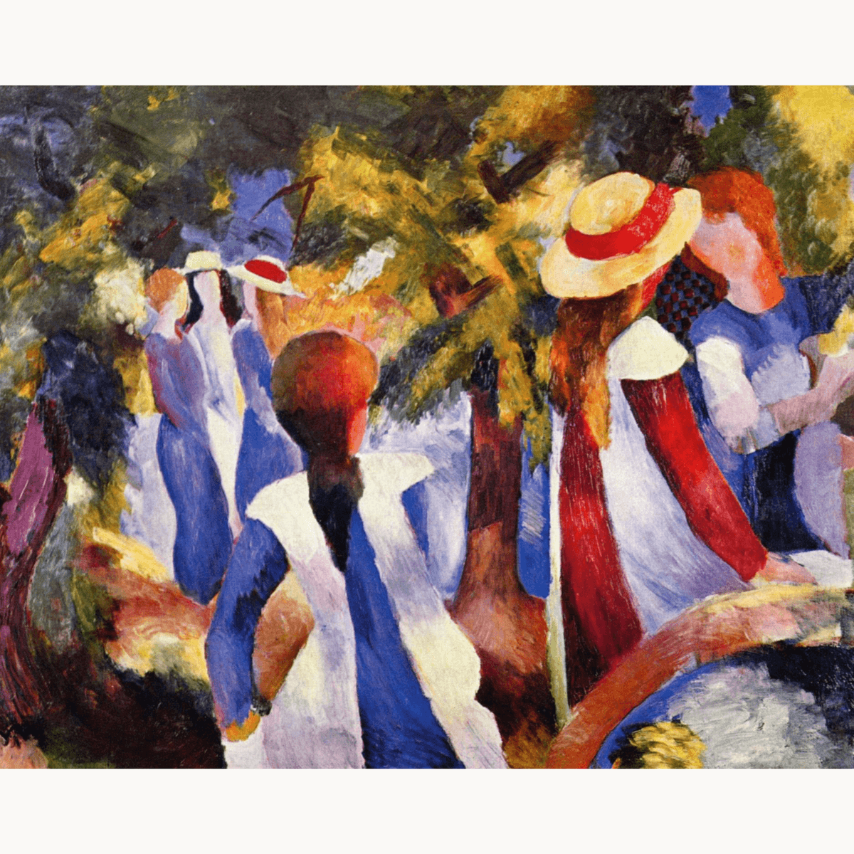 Girls Under Trees by August Macke - Number Artist Paint by Numbers Kits