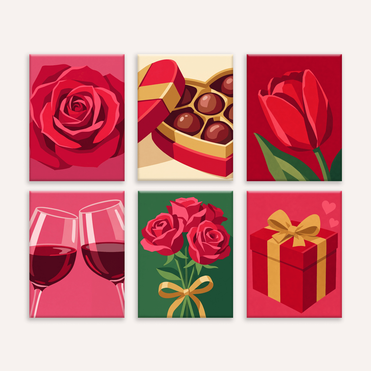 Valentine's Romance - Number Artist Paint by Numbers Kits