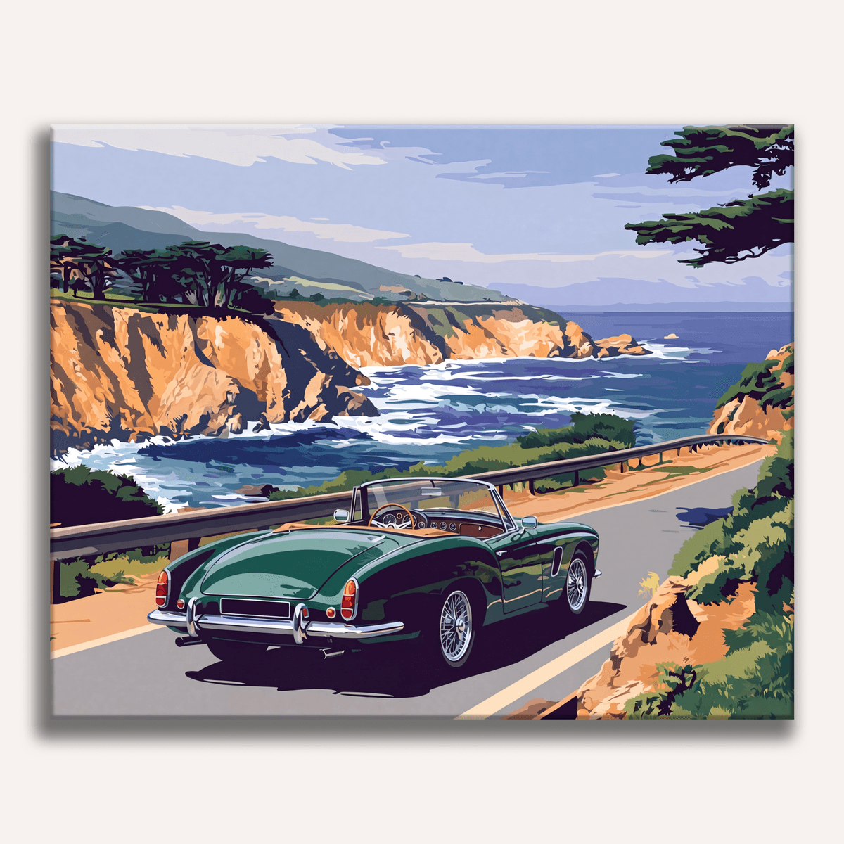 Sleek Roadster - Number Artist Paint by Numbers Kits