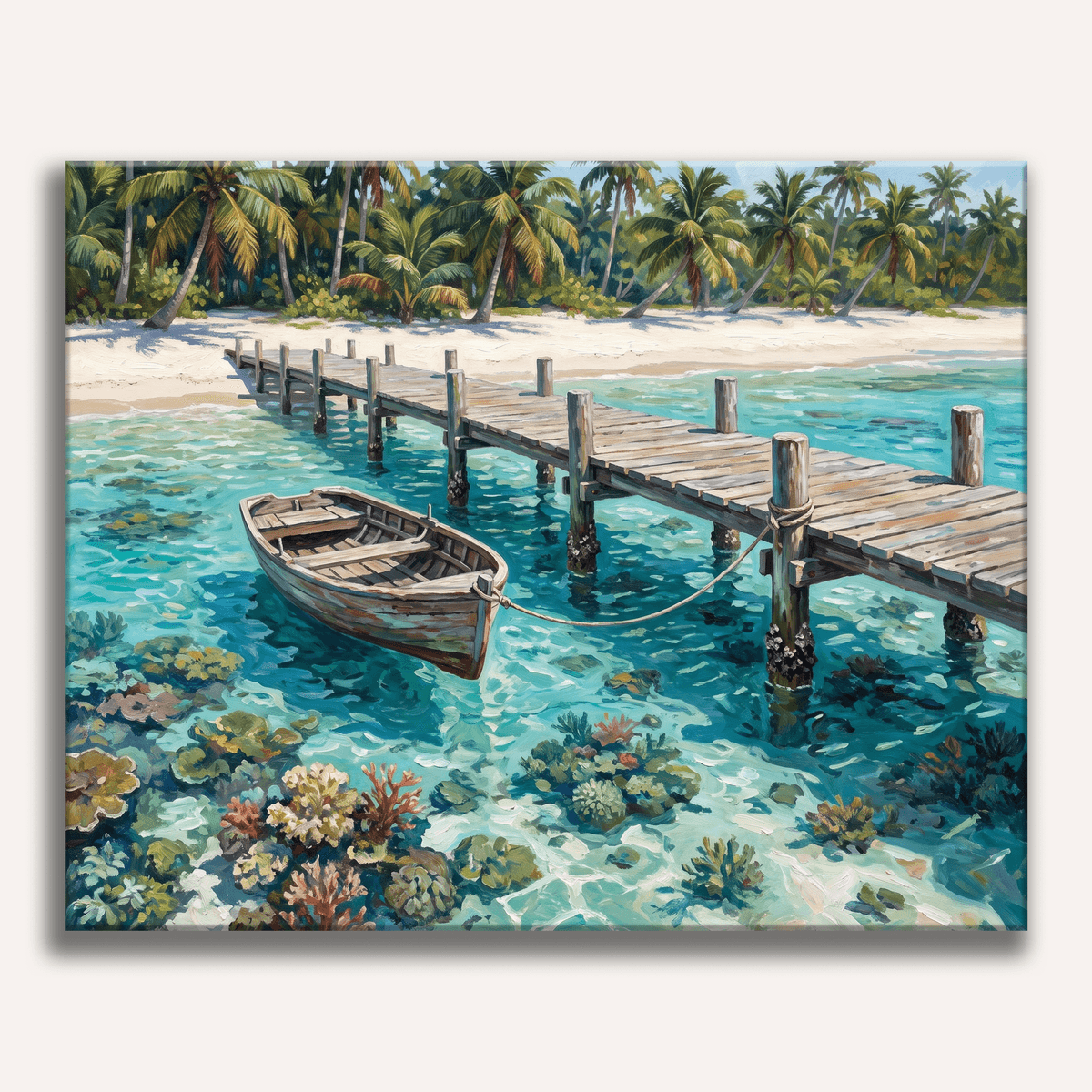 Lagoon Pier Bliss - Number Artist Paint by Numbers Kits