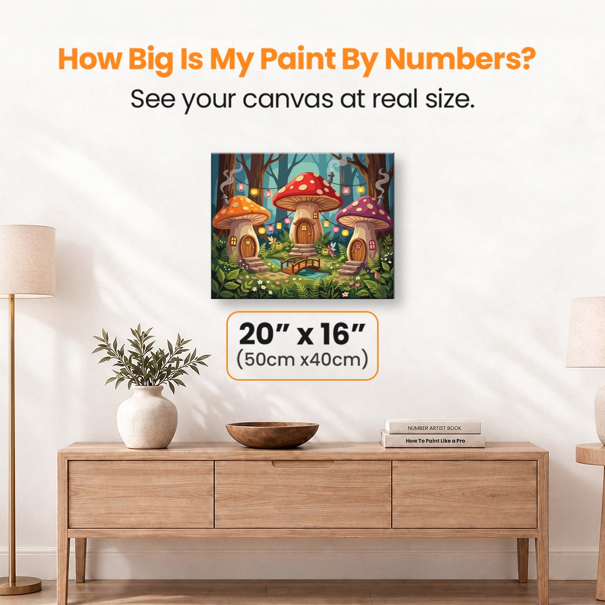 Little Fairy Village - Number Artist Paint by Numbers Kits