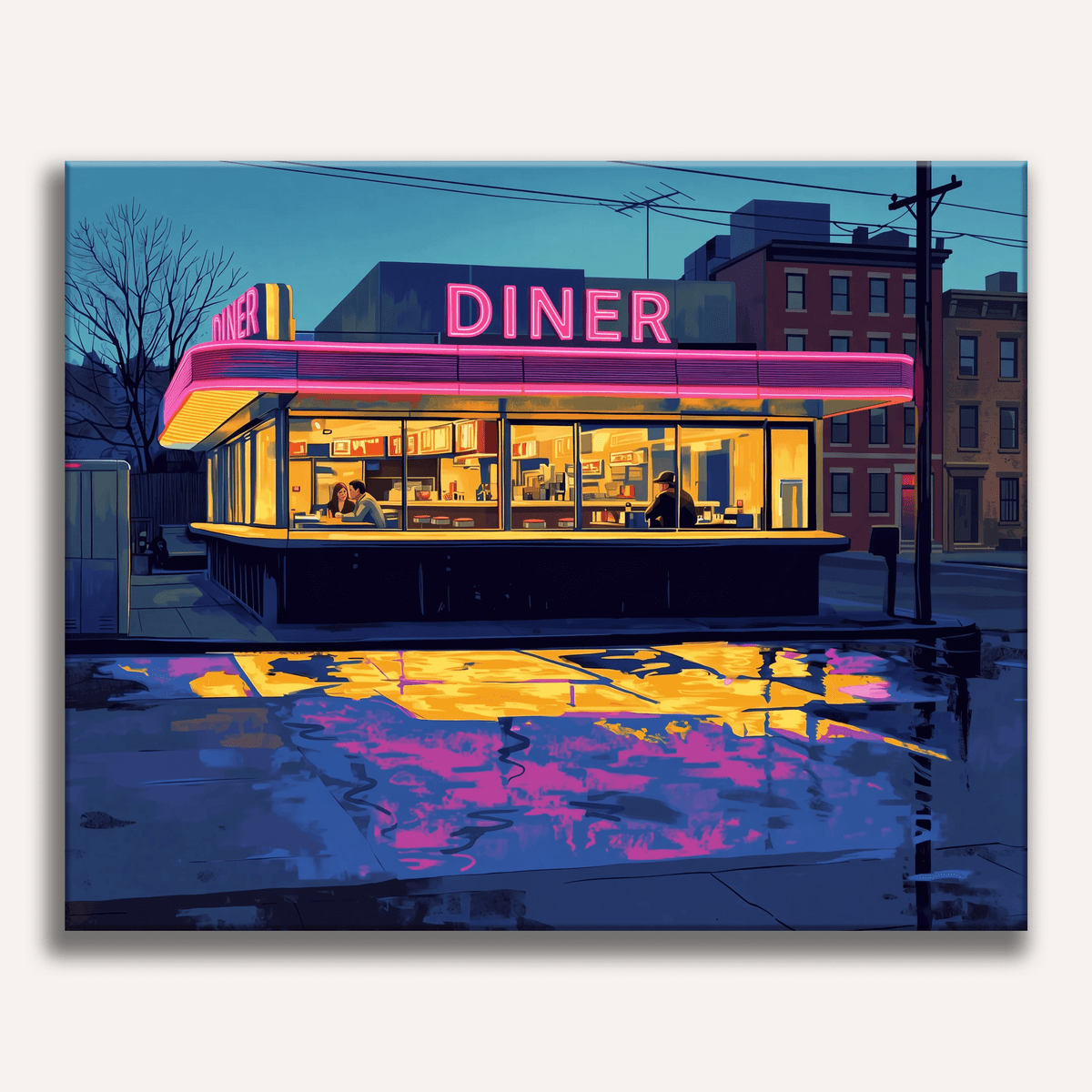 Diner Nights - Number Artist Paint by Numbers Kits