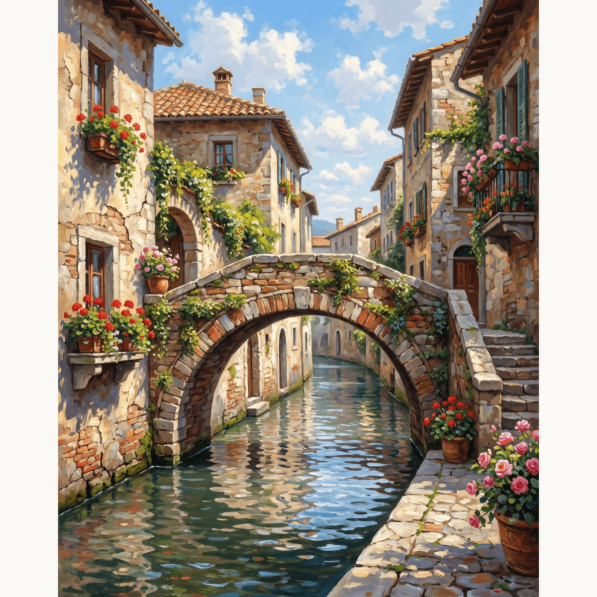 Blooming Canal - Number Artist Paint by Numbers Kits