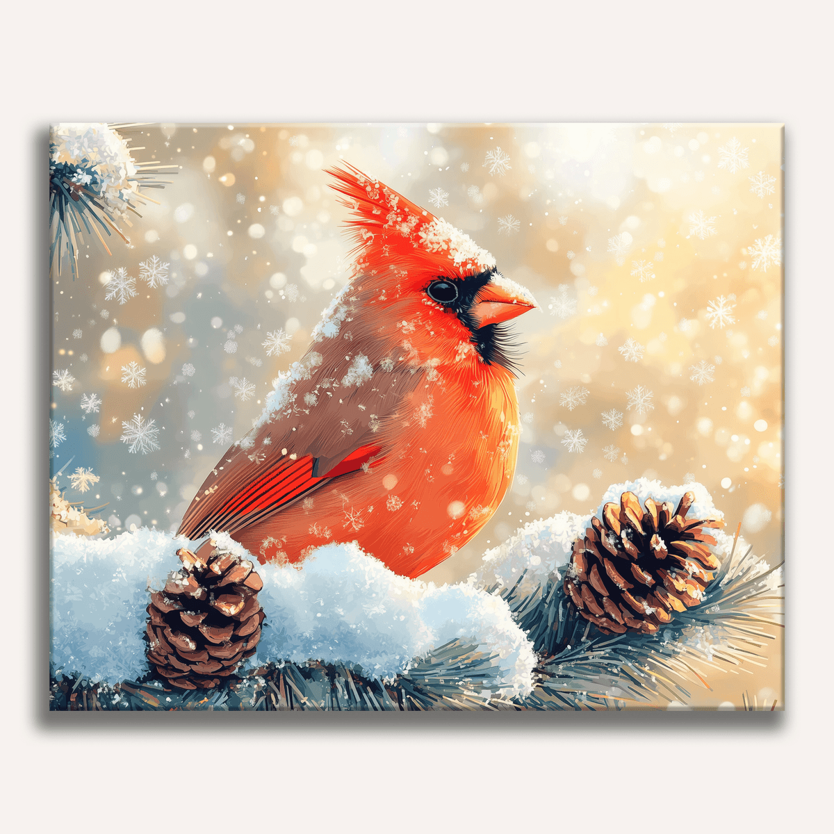 Cardinal Portrait - Number Artist Paint by Numbers Kits