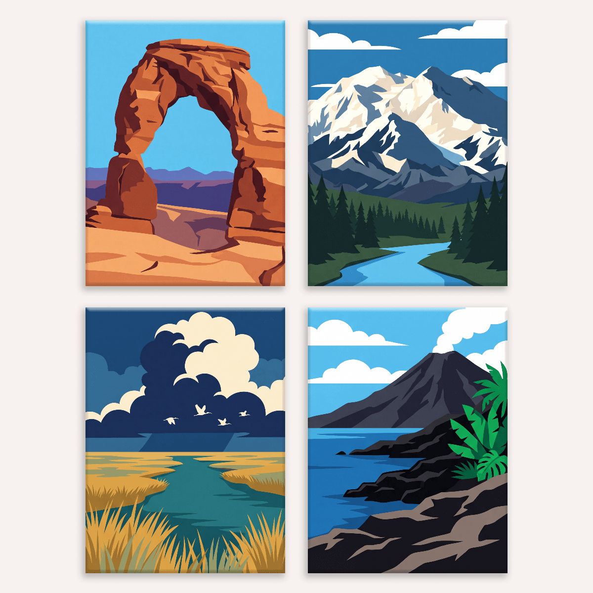 American Landscapes - Number Artist Paint by Numbers Kits