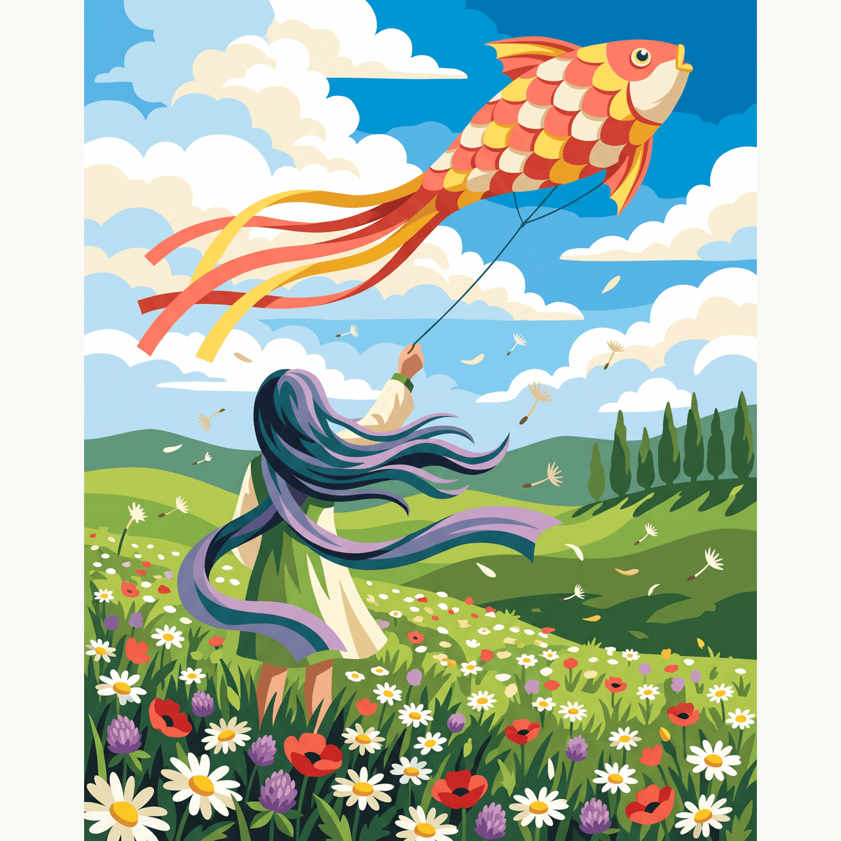 Chasing Breezes - Number Artist Paint by Numbers Kits