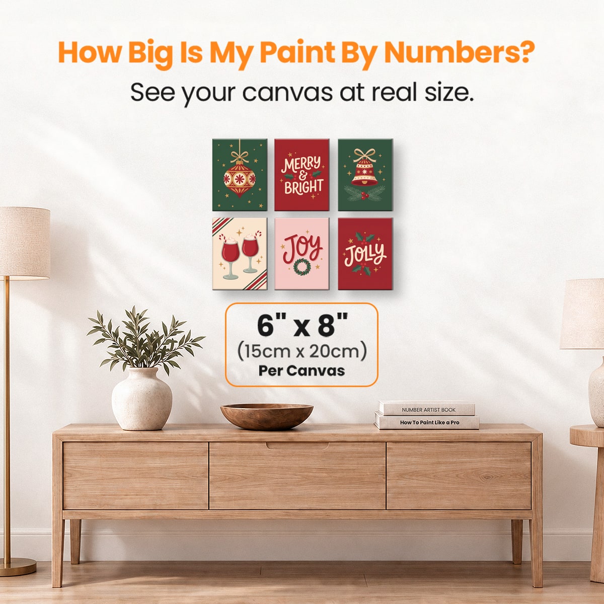 Merry and Bright - Number Artist Paint by Numbers Kits