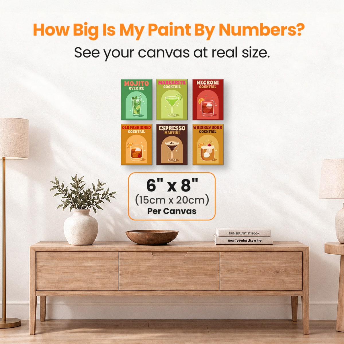 Cocktail Club - Number Artist Paint by Numbers Kits