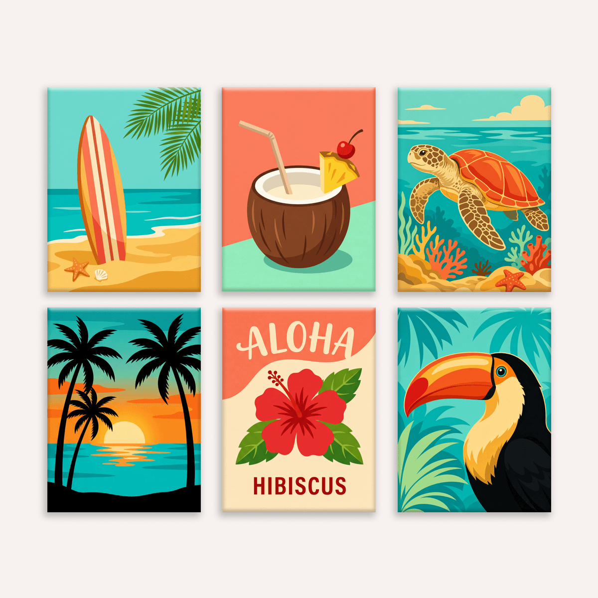 Aloha Vibes - Number Artist Paint by Numbers Kits