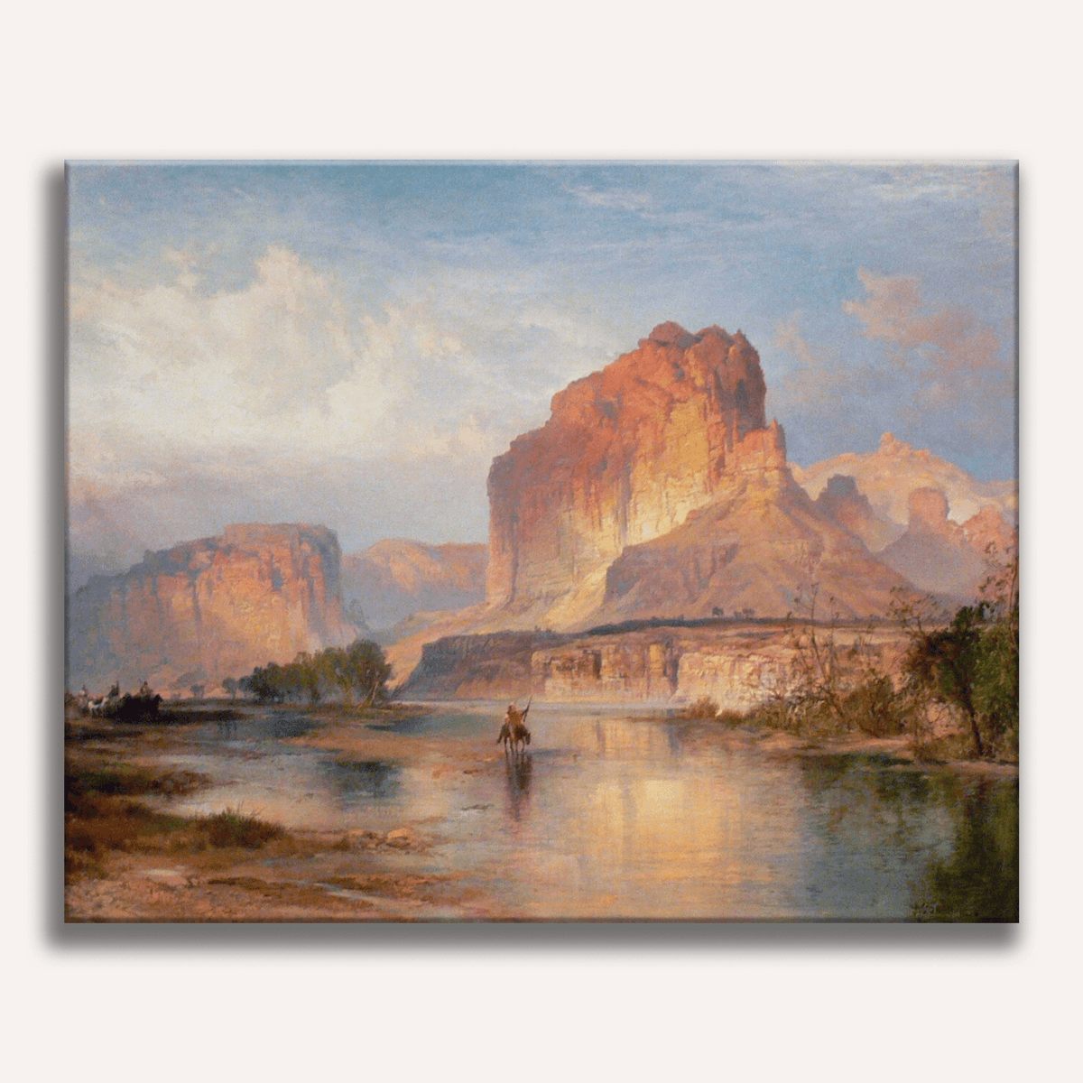 The Cliffs of Green River by Thomas Moran - Number Artist Paint by Numbers Kits