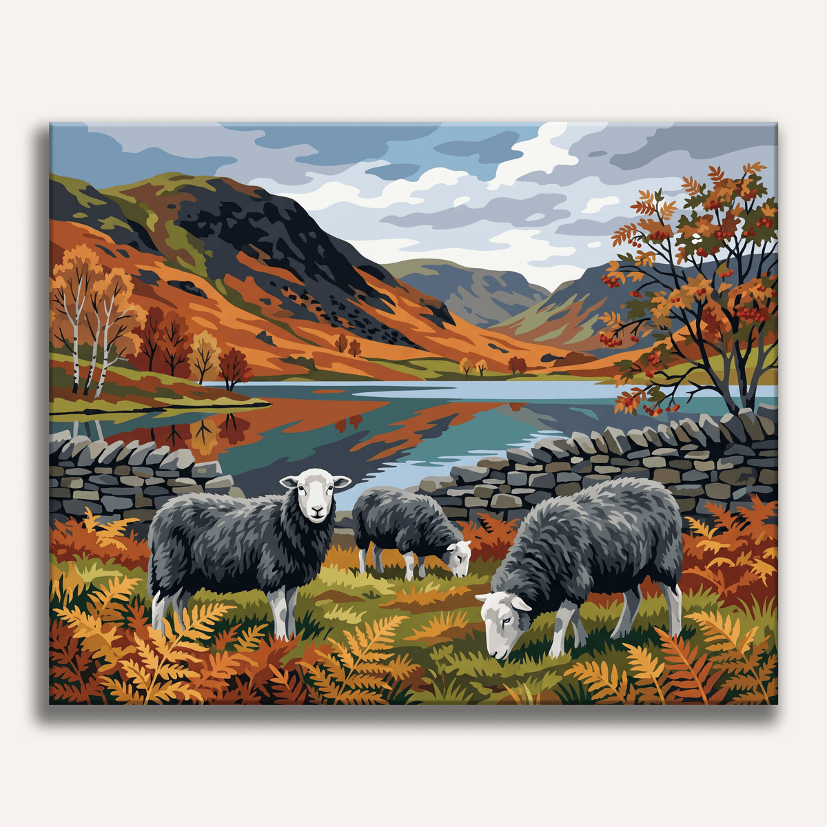 Lakeland Autumn Flock - Number Artist Paint by Numbers Kits