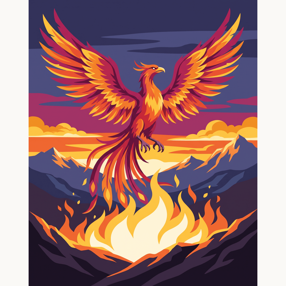 Phoenix Rising - Number Artist Paint by Numbers Kits