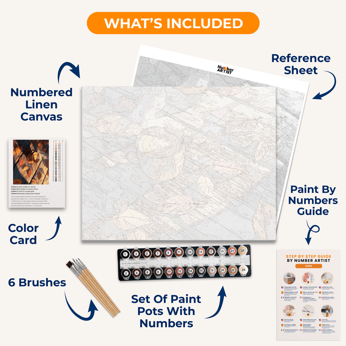 One Autumn Morning - Number Artist Paint by Numbers Kits