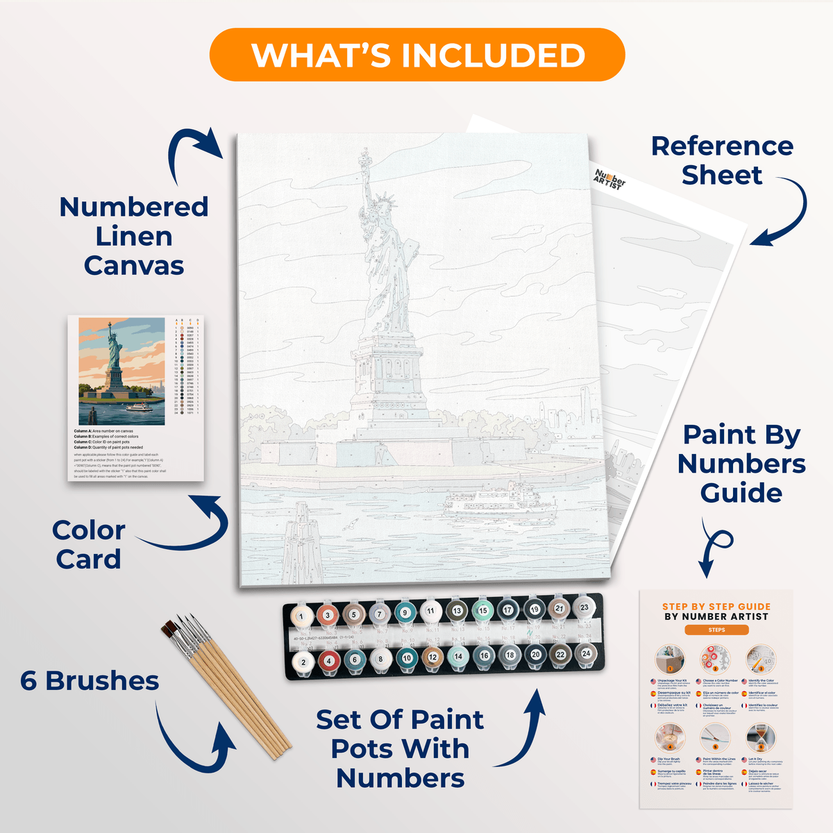 Lady Liberty Pride - Number Artist Paint by Numbers Kits