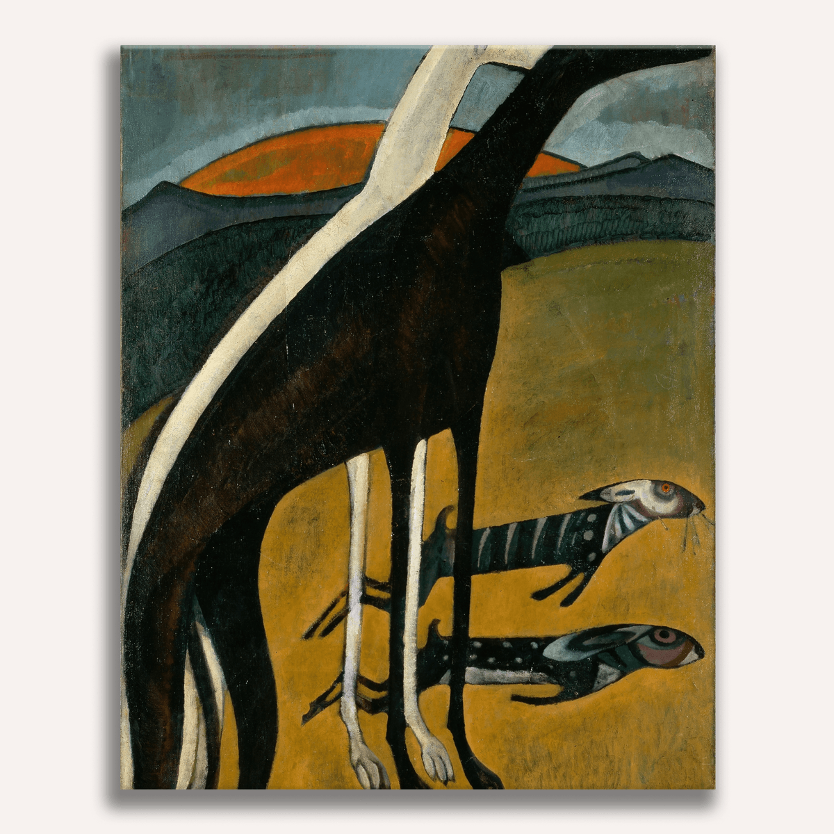 Greyhounds by Amadeo de Souza-Cardoso - Number Artist Paint by Numbers Kits
