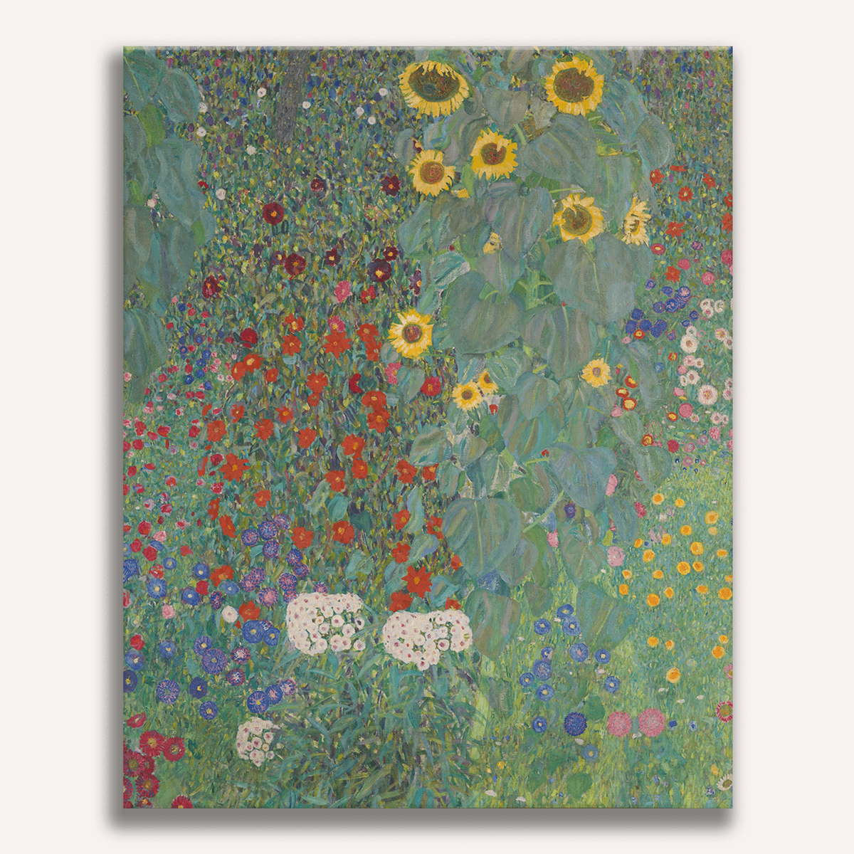 Farm Garden with Sunflowers by Gustav Klimt - Number Artist Paint by Numbers Kits