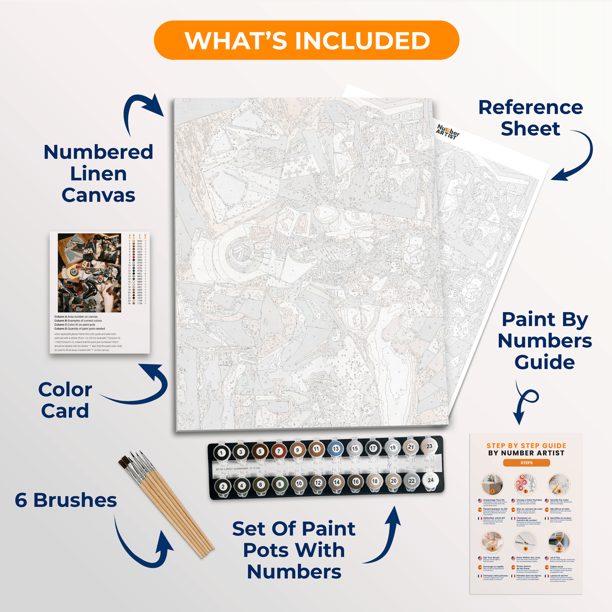 Coty by Amadeo de Souza-Cardoso - Number Artist Paint by Numbers Kits