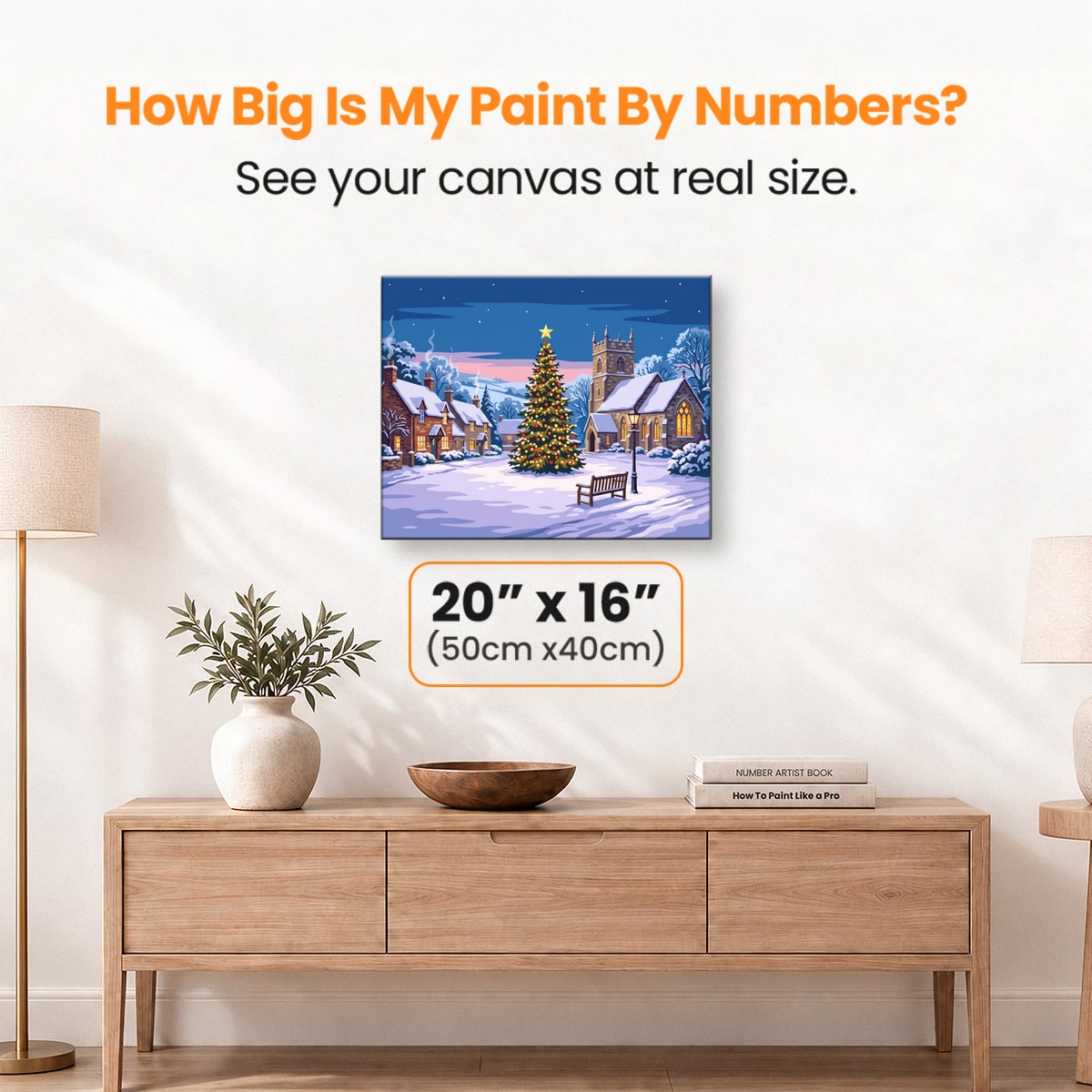 Village Green Glow - Number Artist Paint by Numbers Kits