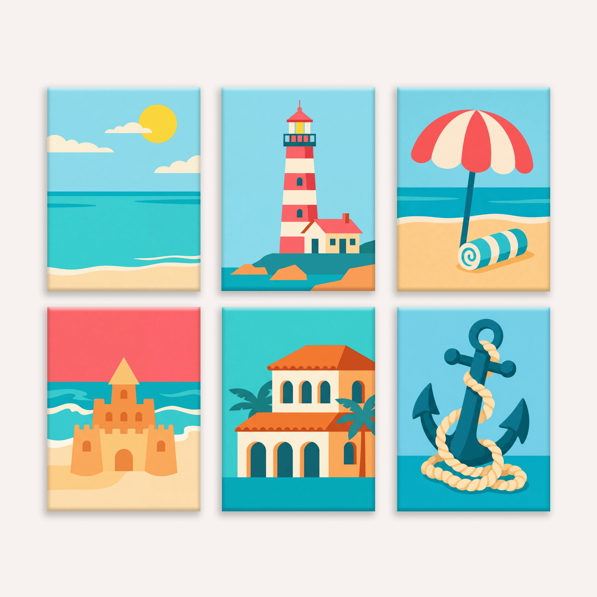 Lighthouse Coast - Number Artist Paint by Numbers Kits