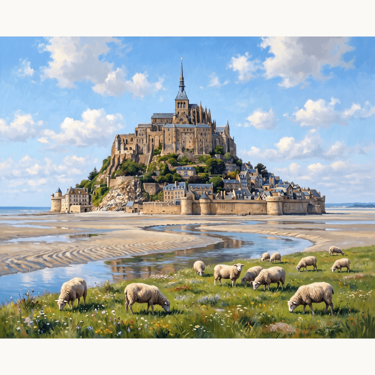 Mont Saint Michel - Number Artist Paint by Numbers Kits