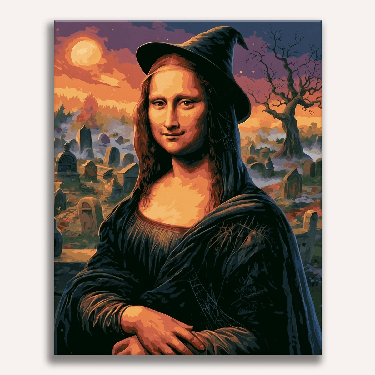Halloween Mona Lisa - Number Artist Paint by Numbers Kits