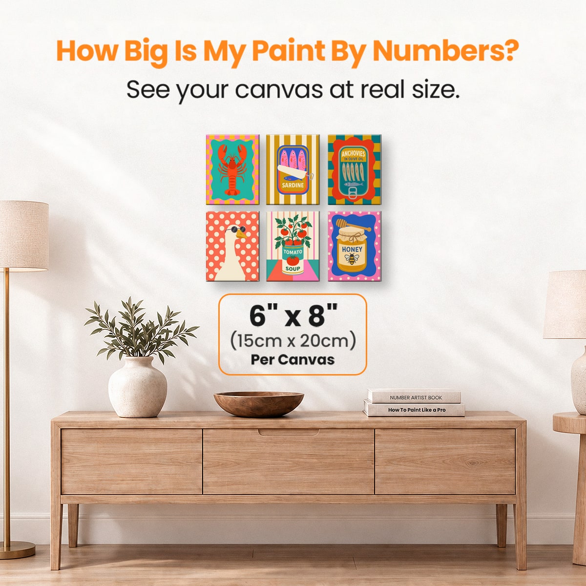 Pop Art Pantry - Number Artist Paint by Numbers Kits