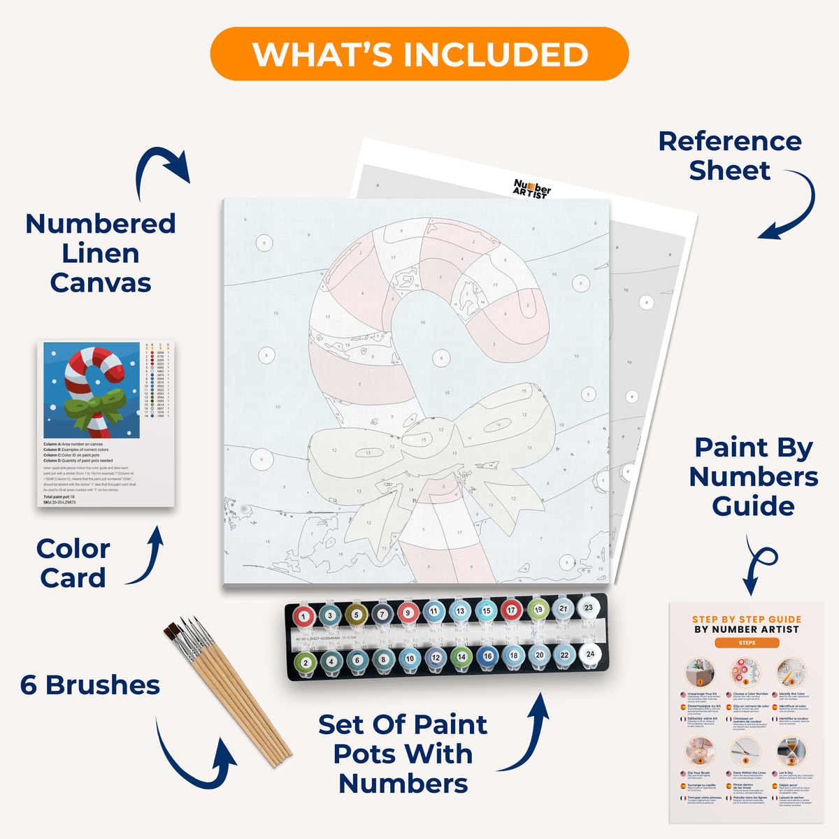 Sugar Cane - Number Artist Paint by Numbers Kits