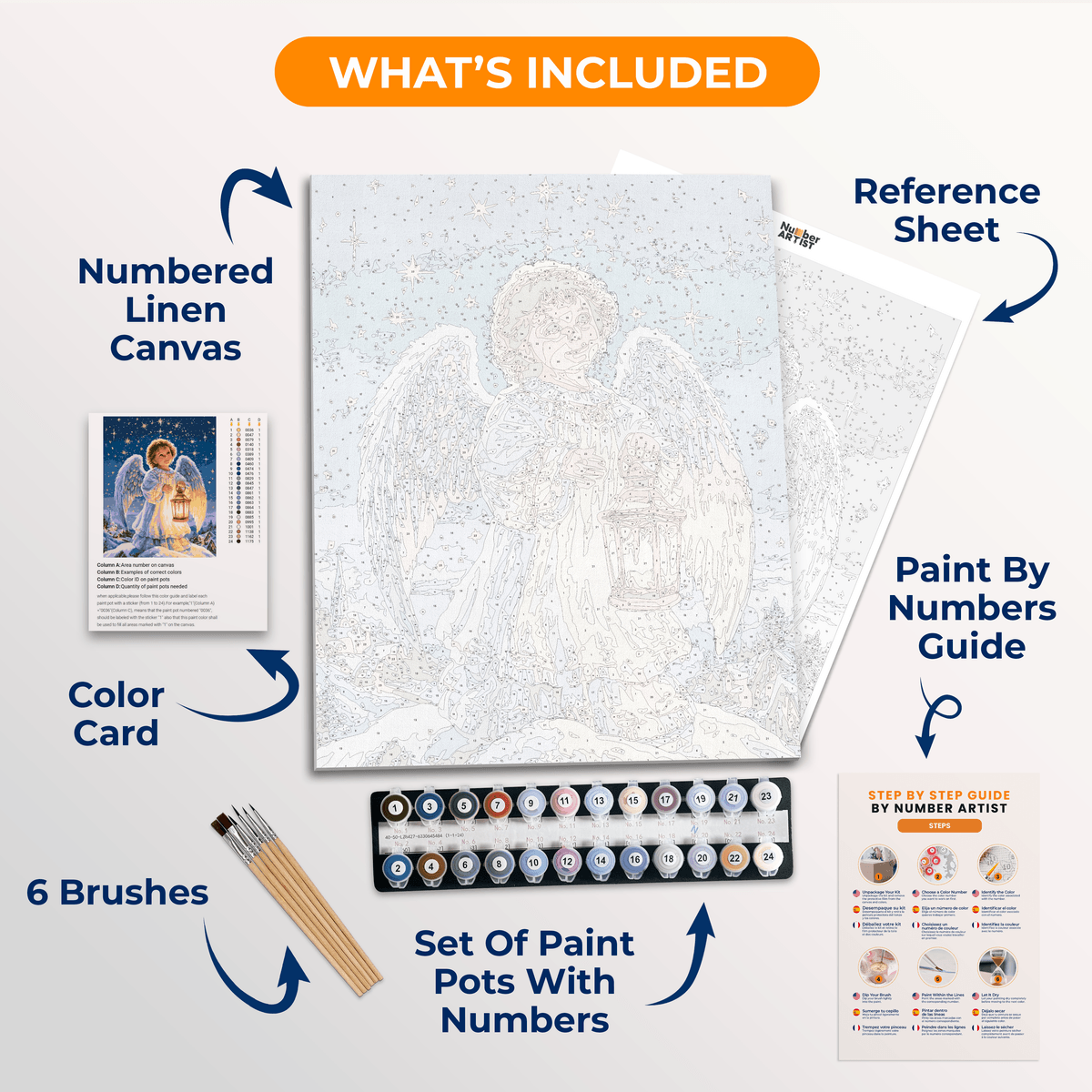 Christmas Angel - Number Artist Paint by Numbers Kits