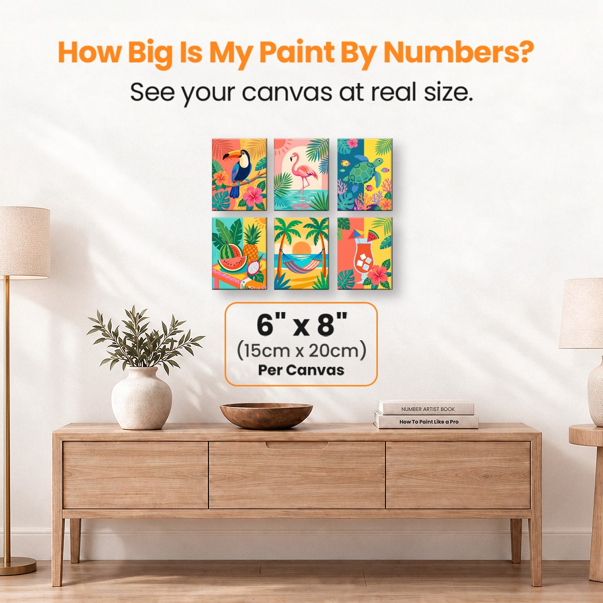 Tropical Paradise - Number Artist Paint by Numbers Kits