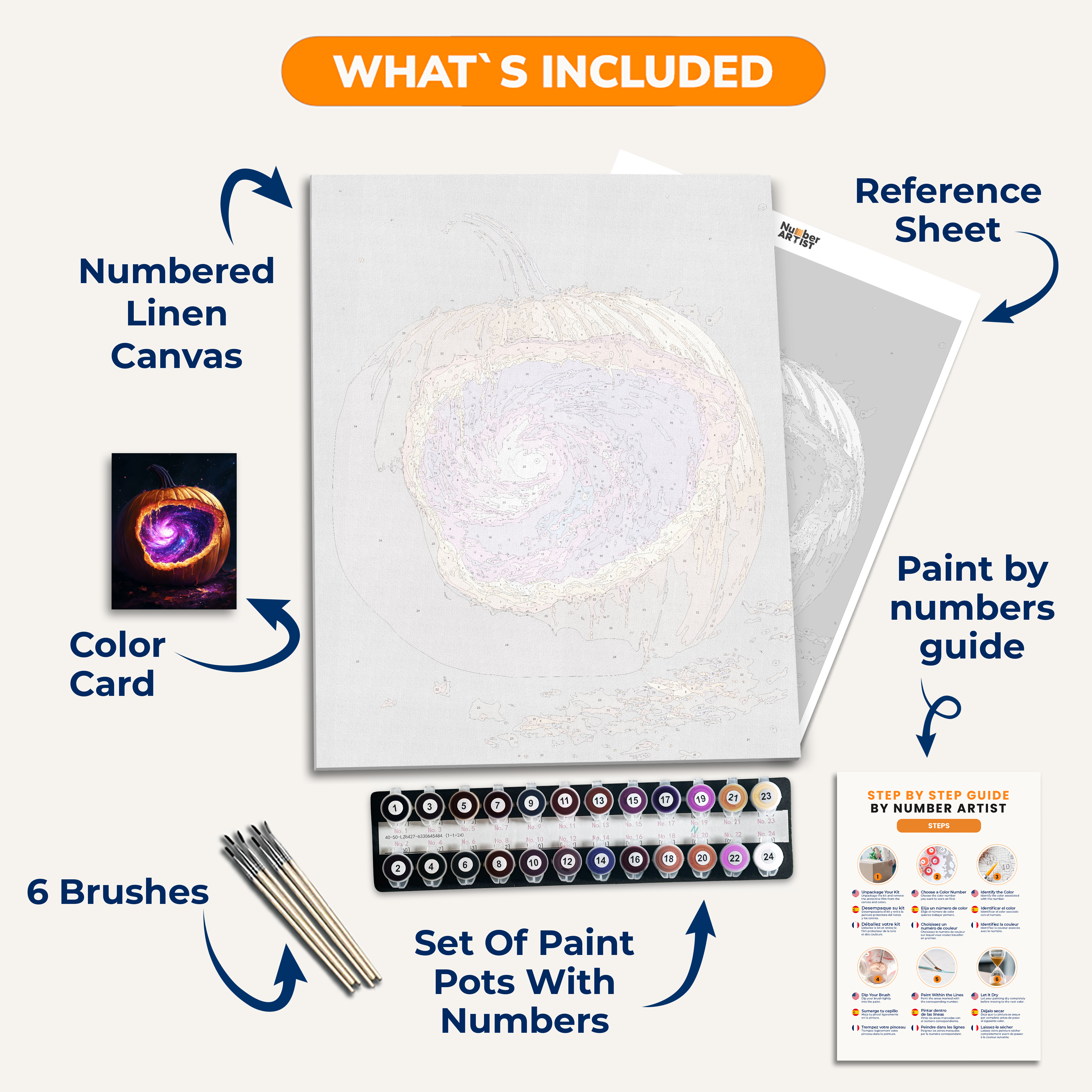Beyond Halloween - Number Artist Paint by Numbers Kits