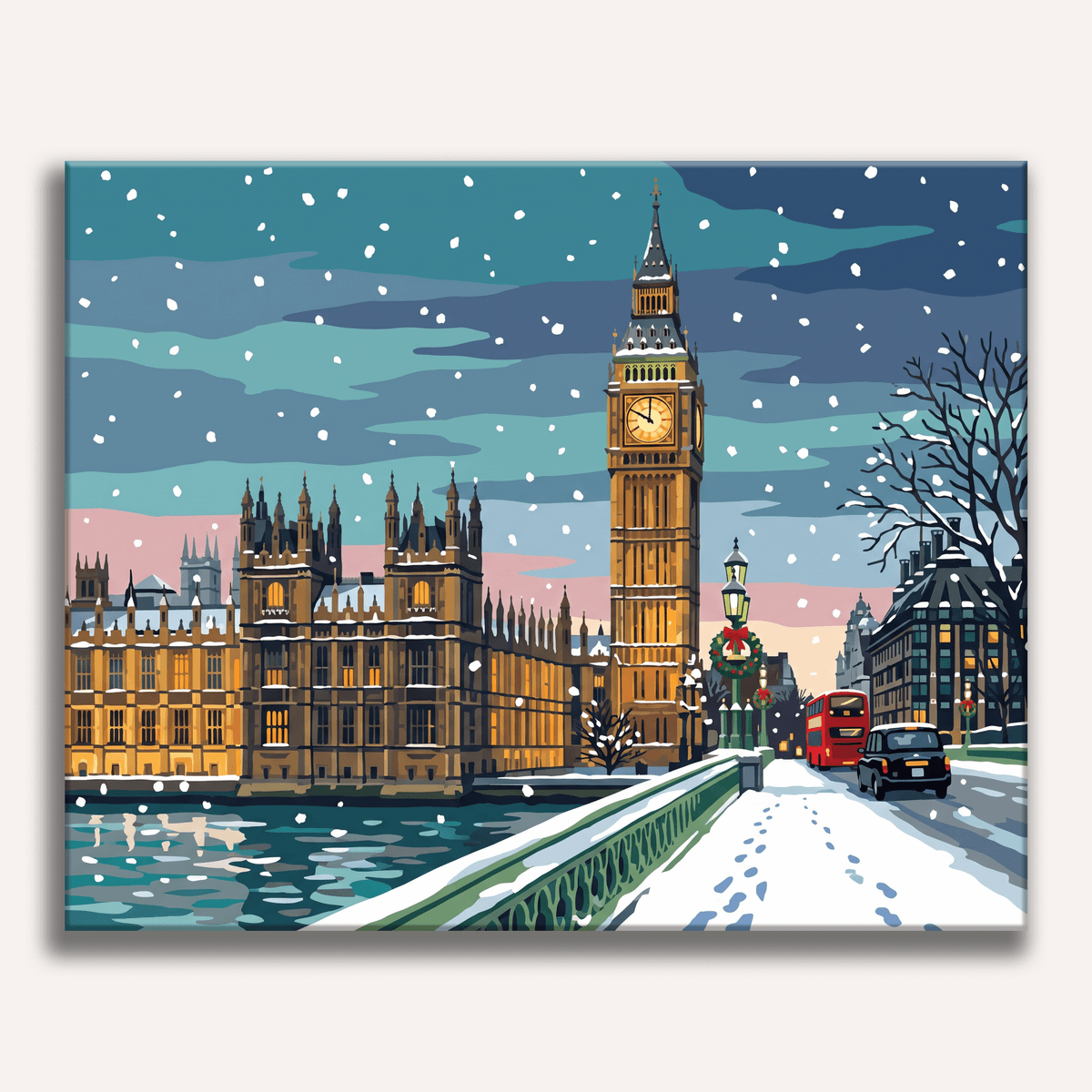 Big Ben Snowfall - Number Artist Paint by Numbers Kits