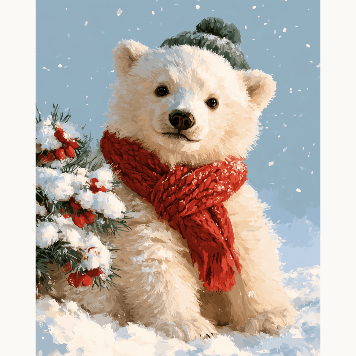 Snow Cuddles - Number Artist Paint by Numbers Kits