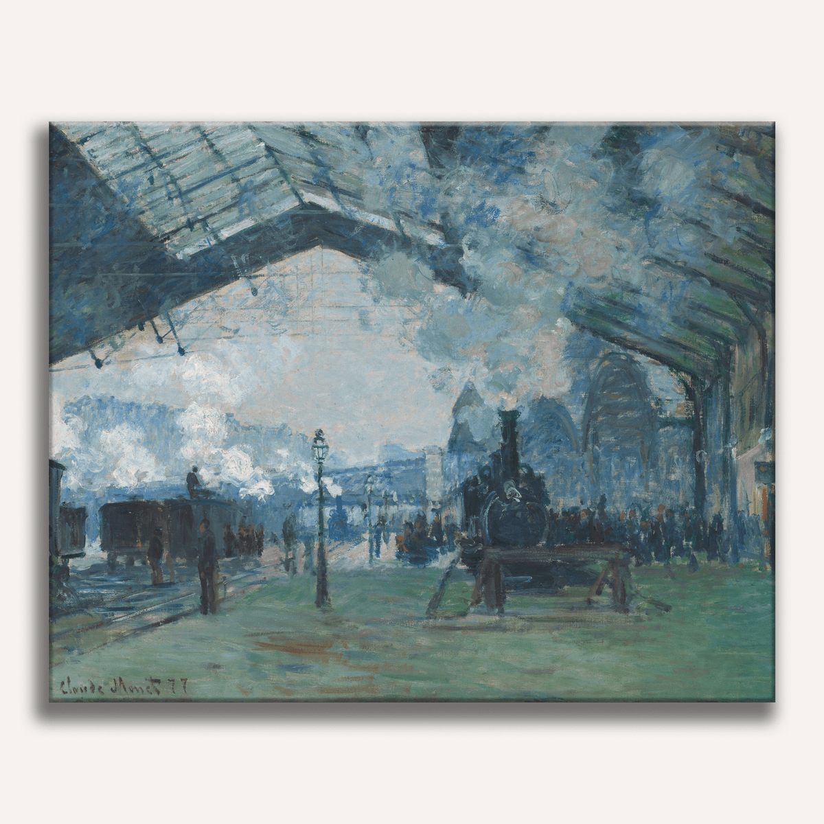 The Gare Saint-Lazare by Claude Monet - Number Artist Paint by Numbers Kits
