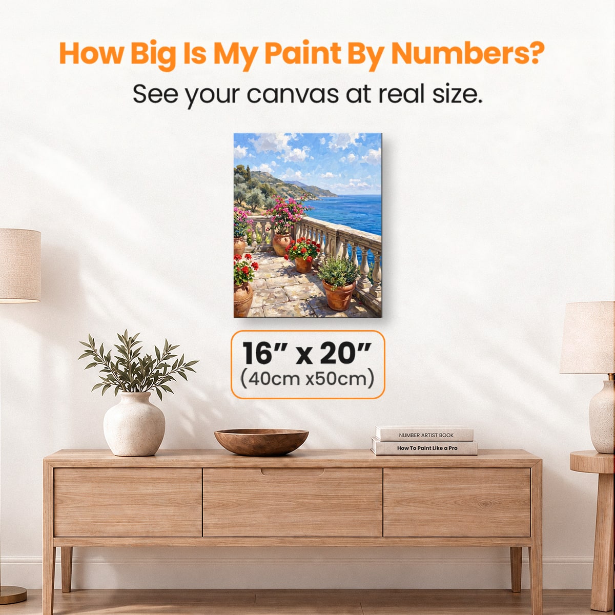 Seaview Terrace - Number Artist Paint by Numbers Kits