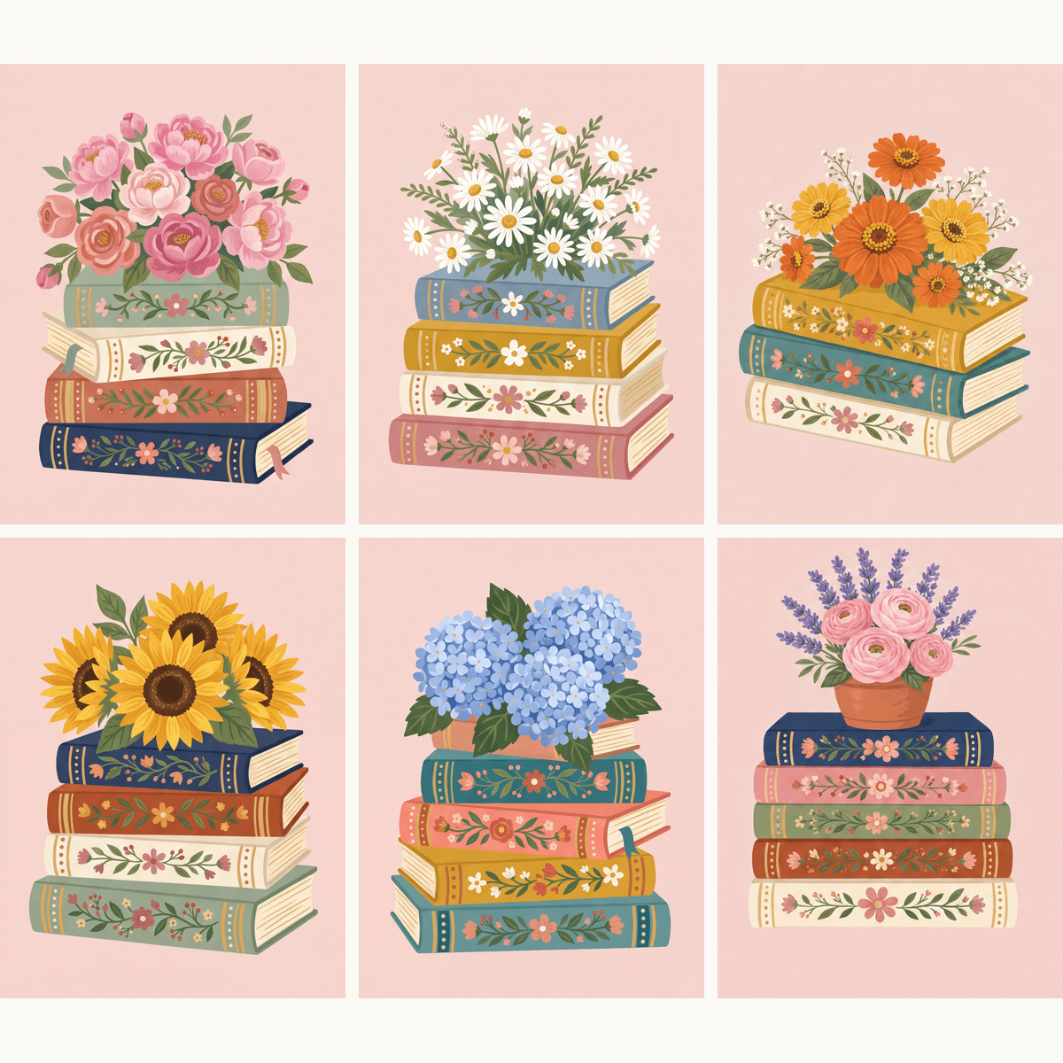 Bookshelf Bouquet - Number Artist Paint by Numbers Kits
